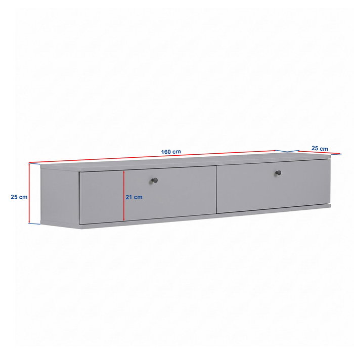 Nordure Ligne 160 Soporte para TV Pino Atlántico y Blanco